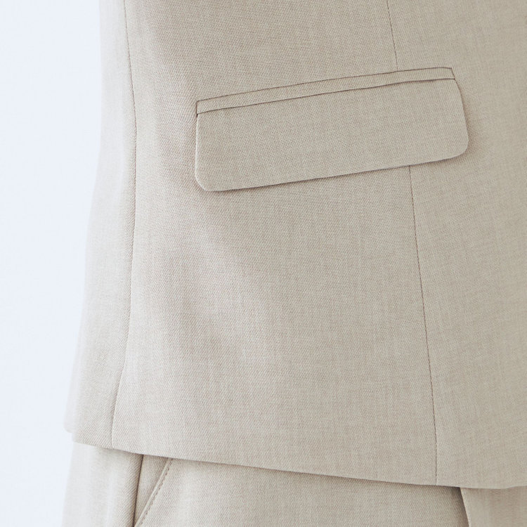 シルバーライン 【SL】【年間】1釦ジャケット/ベージュ/ウォッシャブル 茶淡色