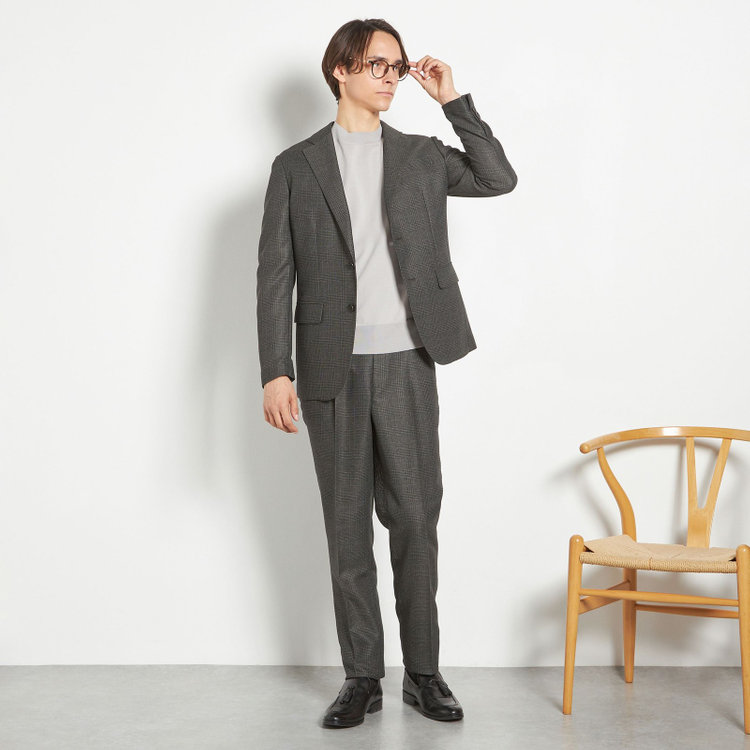 シルバーライン 【5DAYS CLOSET】【RBC】【春夏】2釦シングルジャケット/カーキ×チェック/4S SUSTAINABILITY&ECOLOGY FABRIC その他