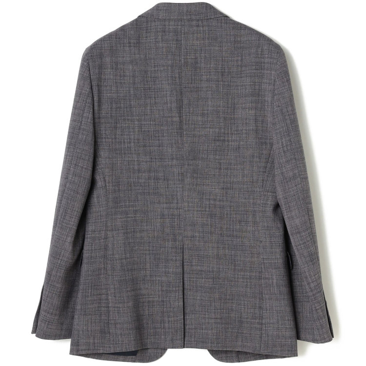 ブラックライン 【SLIM TAPERED_2】【春夏】2釦シングルスーツ 0タック/グレー/ウエストシャーリング/4S SUSTAINABILITY&ECOLOGY FABRIC/※パンツ裾上げ済仕様 グレー中間