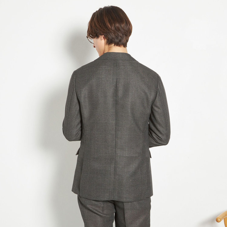 シルバーライン 【5DAYS CLOSET】【RBC】【春夏】2釦シングルジャケット/カーキ×チェック/4S SUSTAINABILITY&ECOLOGY FABRIC その他
