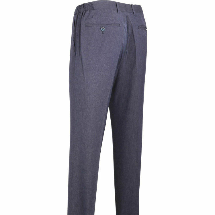 スーツセレクト 【WEB限定/OUTLET】【SLIM TAPERED】【春夏】0タックテーパードパンツ/ネイビー/ウエストシャーリング/ウォッシャブル/4S ネイビー系(紺)