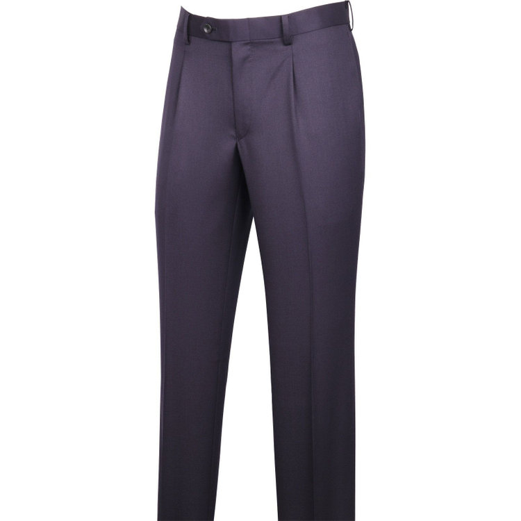 スーツセレクト 【発送在庫あり】【CLASSICO TAPERED】【年間】2釦シングルスーツ 1タック/ネイビー×ソリッド/NEW ZEALAND WOOL ネイビー系(紺)