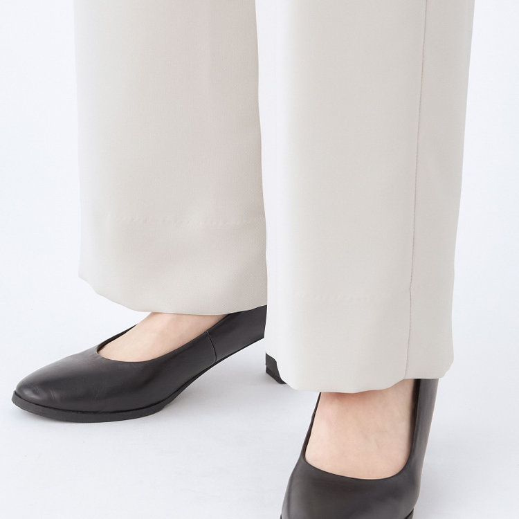 SUIT SELECT　アウトレット 【WEB限定/OUTLET/汚れ・キズ等有】【SL】【春夏】ワイドパンツ/ライトグレー/ウエストシャーリング/ウォッシャブル/裾上げ済仕様 グレー淡色