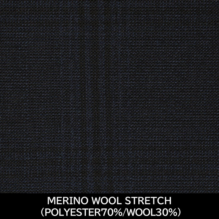 スーツセレクト 【国内縫製】【MEN'S】【パターンオーダー】【KSW】【春夏】スーツ/ネイビー×チェック/MERINO WOOL STRETCH (POLYESTER70%/WOOL30%) 紺中間