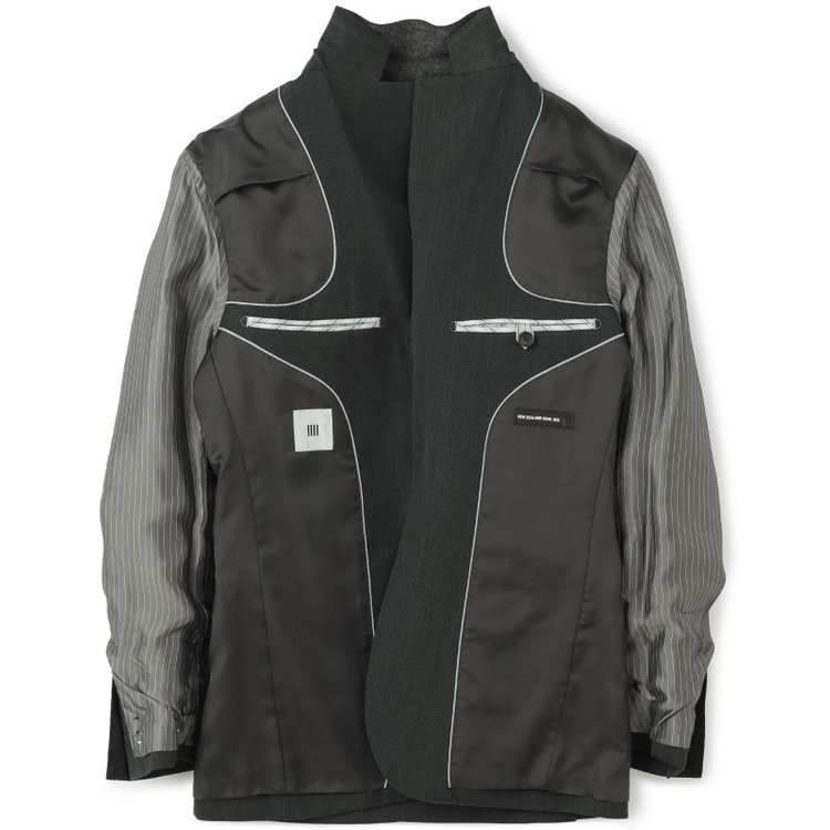 シルバーライン 【発送在庫あり】【CLASSICO TAPERED】【秋冬】3釦段返りシングルスーツ 2タック/グリーン/NEW ZEALAND WOOL MIX/※裾上げ必要 緑中間