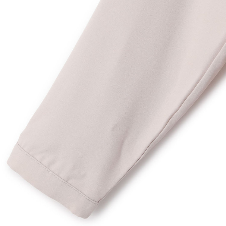 シルバーライン 【SL/9分袖】ラウンドネックパール釦ブラウス/ピンク 赤淡色