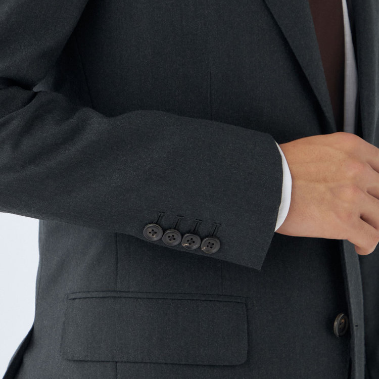 シルバーライン 【発送在庫あり】【CLASSICO TAPERED】【秋冬】2釦シングルスーツ 1タック/グリーン/Ermenegildo Zegna LOOP woven in italy/※裾上げ必要 緑濃色