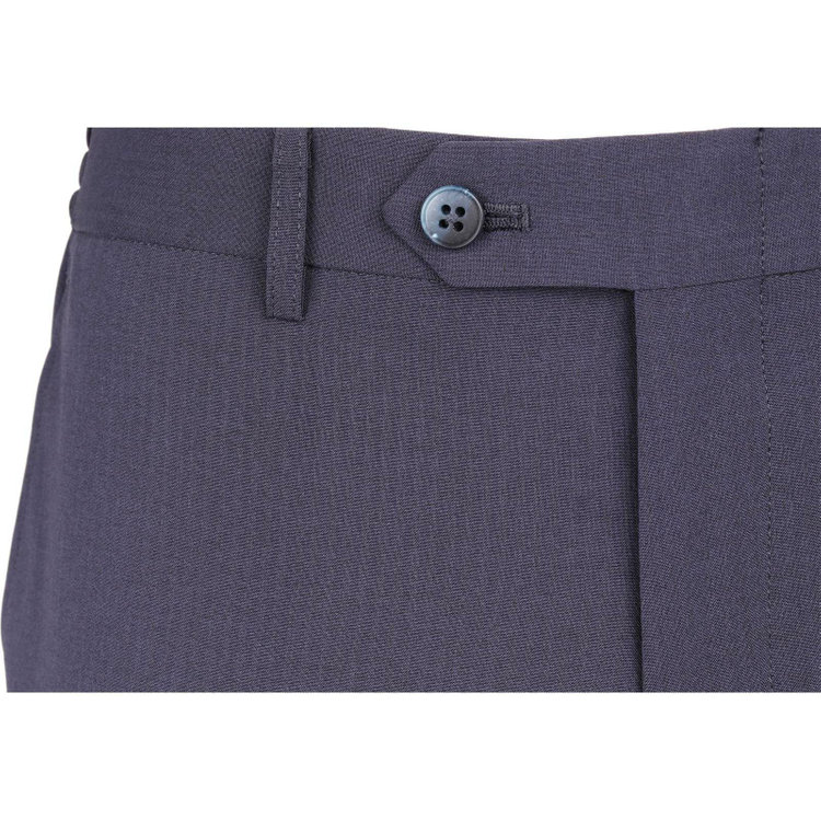 スーツセレクト 【WEB限定/OUTLET】【SLIM TAPERED】【春夏】0タックテーパードパンツ/ネイビー×シャドーストライプ/ウエストシャーリング/ウォッシャブル/4S ネイビー系(紺)