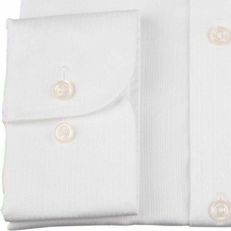 ブラックライン 【BLACK LINE】【形態安定】ボタンダウンドレスワイシャツ/ホワイト×ドビーストライプ ホワイト系(白)