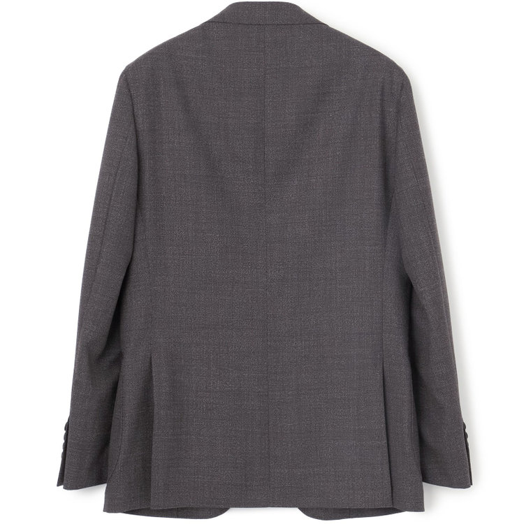 シルバーライン 【CLASSICO TAPERED】【春夏】3釦段返りシングルスーツ 2タック/ブラウン/パッチポケット/ウエストムーブ仕様/MARZOTTO/※パンツ裾直し必要 茶濃色