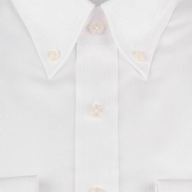 ブラックライン 【BLACK LINE】【形態安定】ボタンダウンドレスワイシャツ/ホワイト×ドビーストライプ ホワイト系(白)