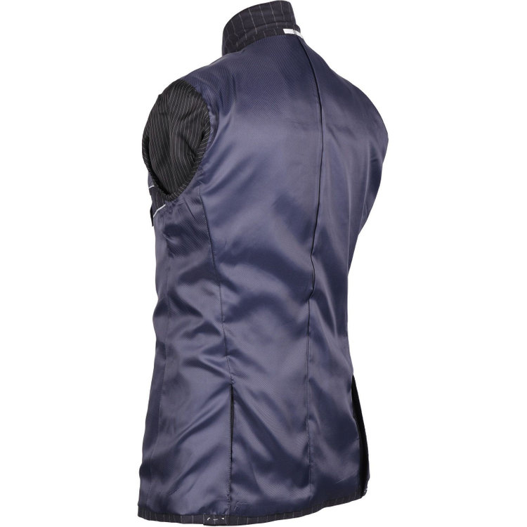 スーツセレクト 【発送在庫あり】【CLASSICO TAPERED】【秋冬】2釦シングルスーツ 1タック/ネイビー×ストライプ/NEW ZEALAND WOOL MIX ネイビー系(紺)