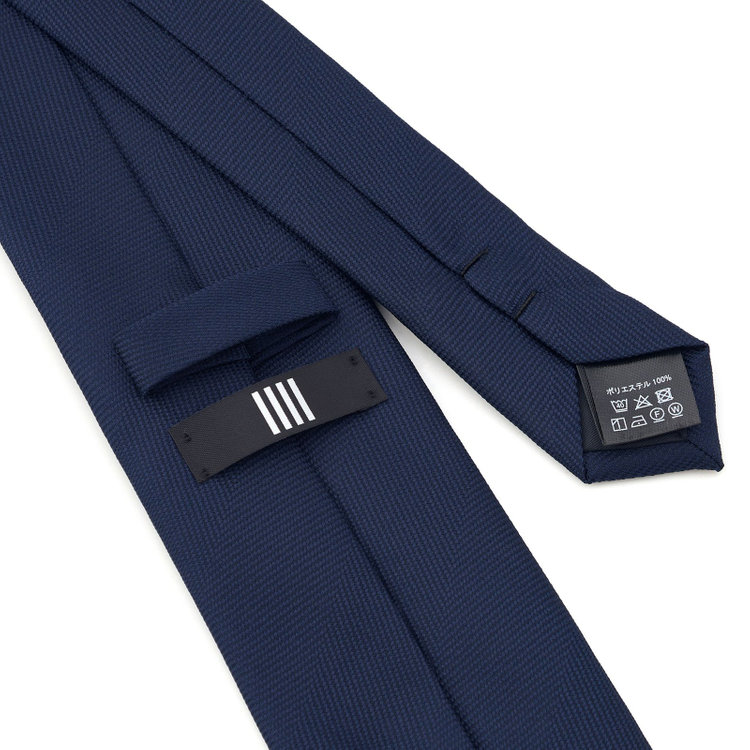 ブラックライン 【BLACK LINE】ポリエステルシャドーストライプネクタイ 7.5cm幅/ネイビー/ウォッシャブル その他