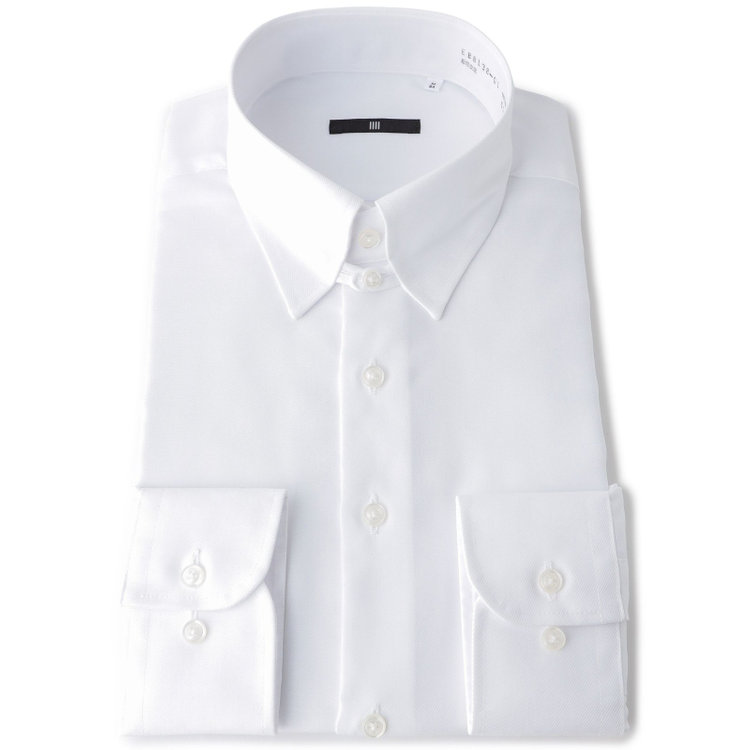 ブラックライン 【BLACK LINE】【形態安定】タブカラードレスワイシャツ/ホワイト 白