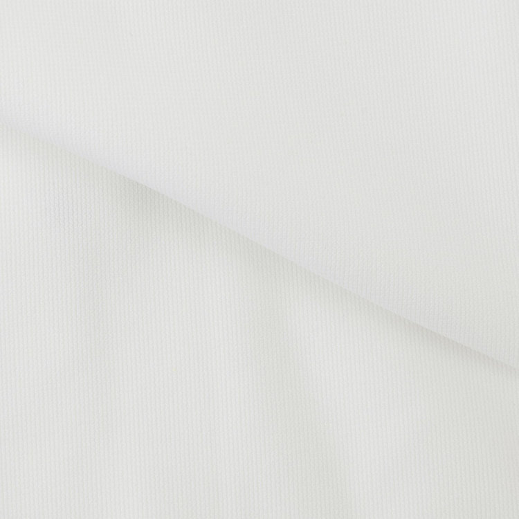 ブラックライン 【発送在庫あり】【WEB限定】【BLACK LINE】ホリゾンタルワイドワイシャツ/ホワイト×ドビー/釦・釦付糸：ブラック/「4S」スーパーノンアイロン・ストレッチ 白