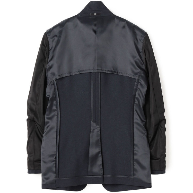 ブラックライン 【SLIM TAPERED_2】【年間】スペアパンツ付き/2釦シングルスーツ 0タック/ネイビー/ウエストシャーリング/4S SUSTAINABILITY/※パンツ裾上げ済仕様 紺濃色