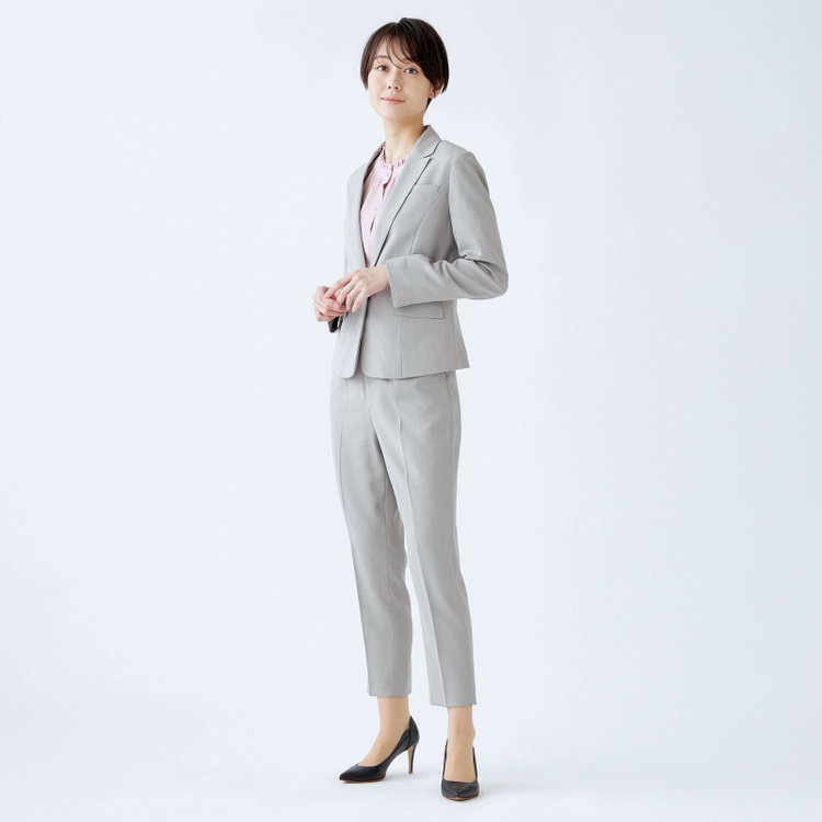 シルバーライン 【SL】【年間】1釦ジャケット/グレー/ウォッシャブル グレー中間