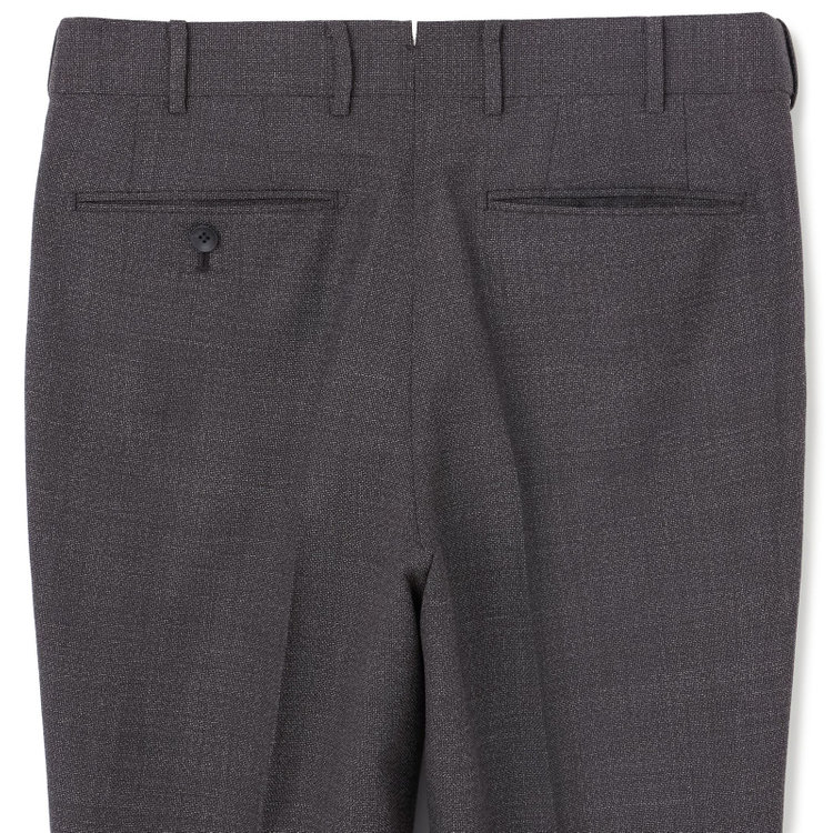 シルバーライン 【CLASSICO TAPERED】【春夏】3釦段返りシングルスーツ 2タック/ブラウン/パッチポケット/ウエストムーブ仕様/MARZOTTO/※パンツ裾直し必要 茶濃色