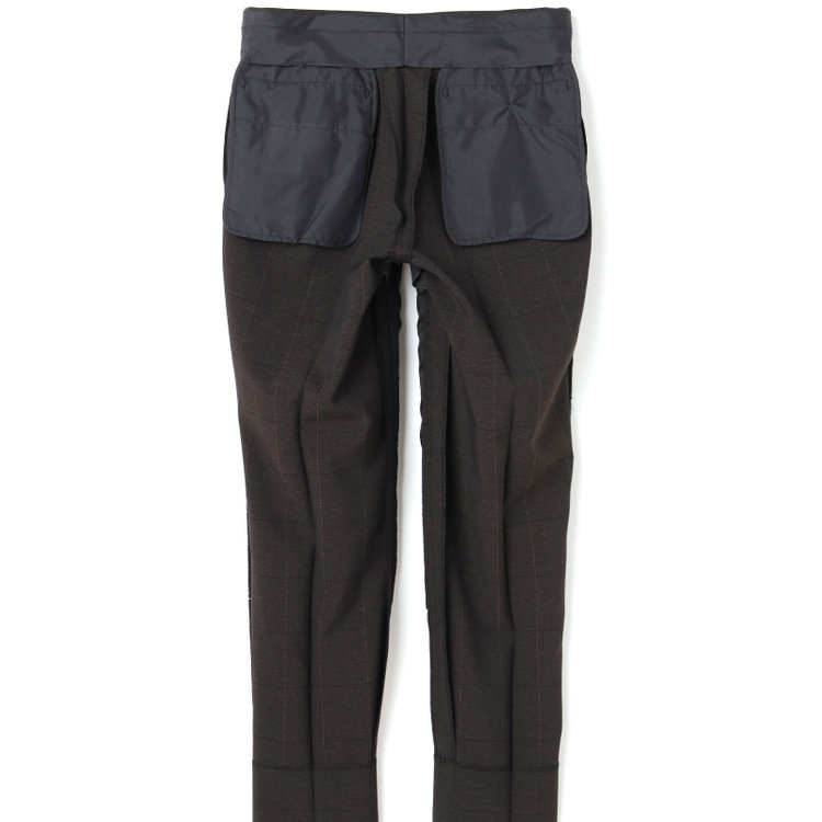 シルバーライン 【CLASSICO TAPERED】【春夏】2釦シングルスリーピーススーツ 1タック/ブラウン×ウィンドペン/ウエストムーブ/4S SUSTAINABILITY&ECOLOGY FABRIC/※パンツ裾上げ済仕様 茶濃色