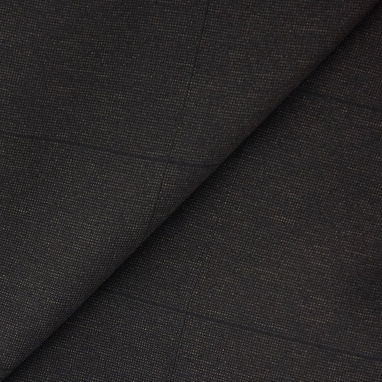 シルバーライン 【CLASSICO TAPERED】【春夏】2釦シングルスリーピーススーツ 1タック/ブラウン×ウィンドペン/ウエストムーブ/4S SUSTAINABILITY&ECOLOGY FABRIC/※パンツ裾上げ済仕様 茶濃色