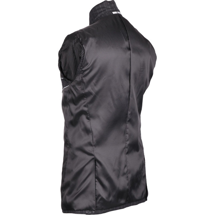 スーツセレクト 【CLASSICO TAPERED】【秋冬】2釦シングルスーツ 1タック/グレー×ストライプ/NEW ZEALAND WOOL MIX グレー系(灰)