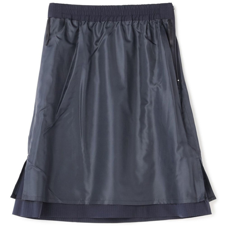 スーツセレクト 【SUIT SELECT×Samantha Thavasa】【年間】Aラインスカート/ネイビー×ストライプ/4S/マシンウォシャブル ネイビー系(紺)