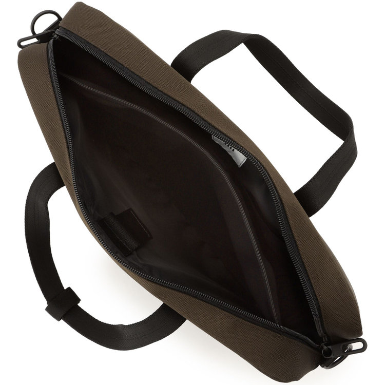 シルバーライン ブリーフケース/ブラウン/CORDURAショルダーストラップ付き 茶中間