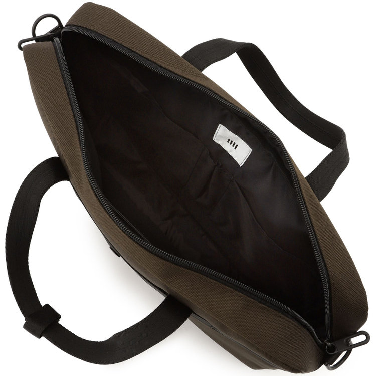 シルバーライン ブリーフケース/ブラウン/CORDURAショルダーストラップ付き 茶中間