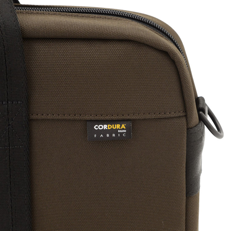 シルバーライン ブリーフケース/ブラウン/CORDURAショルダーストラップ付き 茶中間