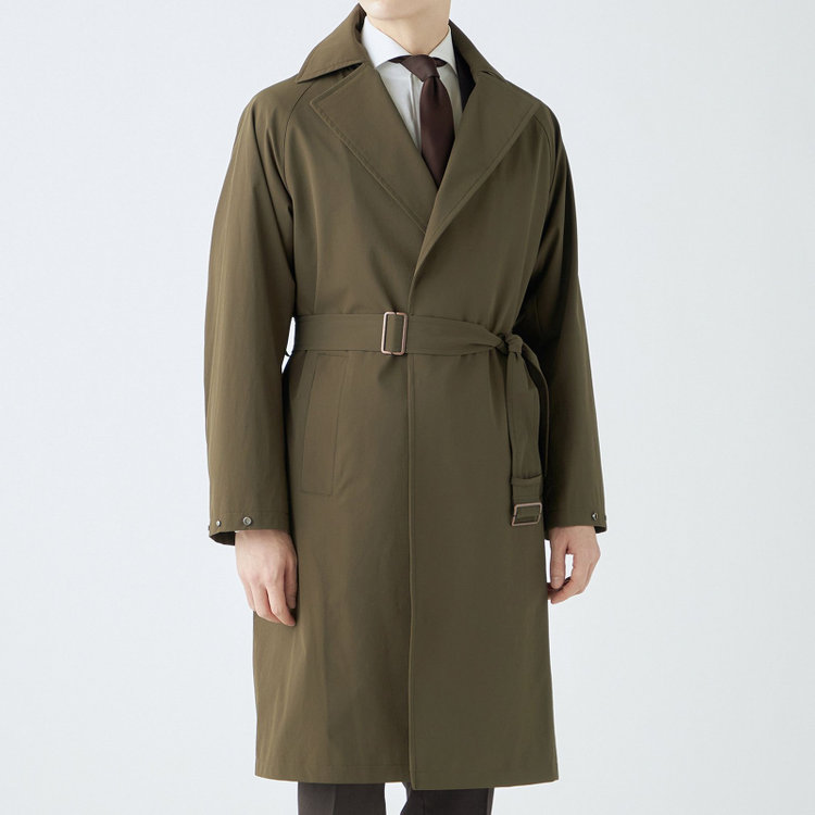 ブラックライン 【SL】2WAYストレッチタイロッケンコート/オリーブブランチ/WATERPROOF/パッカブル仕様 グリーン系(緑)