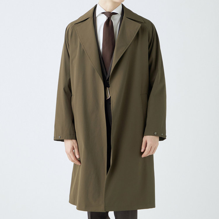 ブラックライン 【SL】2WAYストレッチタイロッケンコート/オリーブブランチ/WATERPROOF/パッカブル仕様 グリーン系(緑)