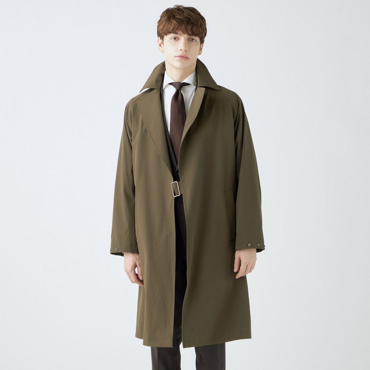 ブラックライン 【SL】2WAYストレッチタイロッケンコート/オリーブブランチ/WATERPROOF/パッカブル仕様 グリーン系(緑)