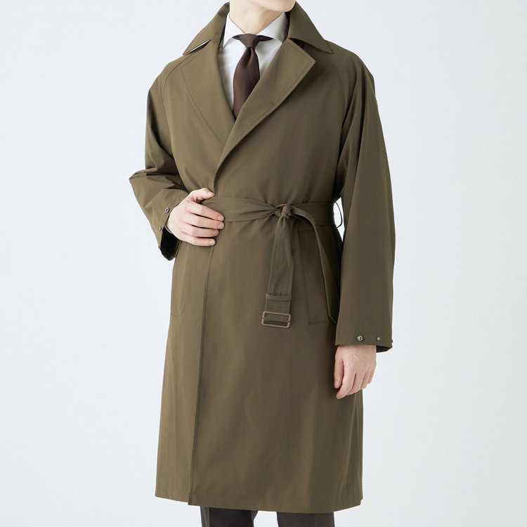 ブラックライン 【SL】2WAYストレッチタイロッケンコート/オリーブブランチ/WATERPROOF/パッカブル仕様 グリーン系(緑)