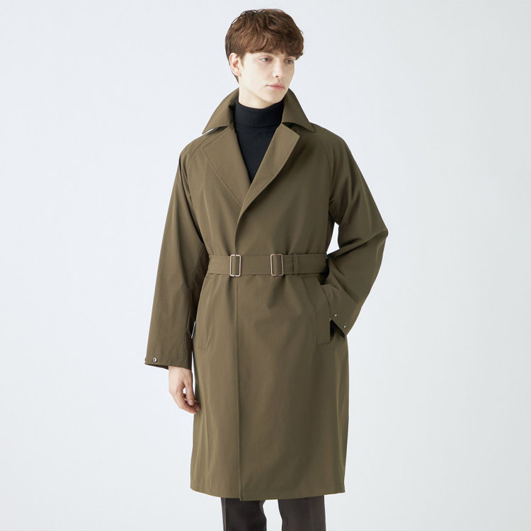 ブラックライン 【SL】2WAYストレッチタイロッケンコート/オリーブブランチ/WATERPROOF/パッカブル仕様 グリーン系(緑)