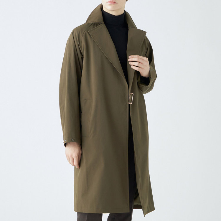 ブラックライン 【SL】2WAYストレッチタイロッケンコート/オリーブブランチ/WATERPROOF/パッカブル仕様 グリーン系(緑)