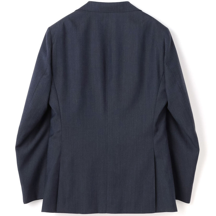 シルバーライン 【CLASSICO TAPERED】【年間】3釦段返りシングルスリーピーススーツ 2タック/ネイビー×ソリッド/NEW ZEALAND WOOL MIX/裾直し必要 紺中間