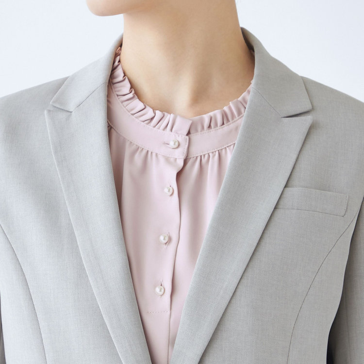 シルバーライン 【SL】【年間】1釦ジャケット/グレー/ウォッシャブル グレー中間