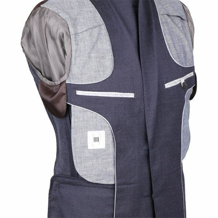 スーツセレクト 【WEB限定/OUTLET】【CLASSICO TAPERED】【年間】2釦シングルスリーピーススーツ 2タック/ネイビー×/サイドAJ ネイビー系(紺)