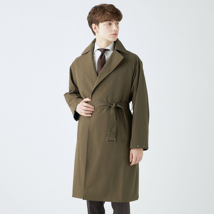 ブラックライン 【SL】2WAYストレッチタイロッケンコート/オリーブブランチ/WATERPROOF/パッカブル仕様 グリーン系(緑)