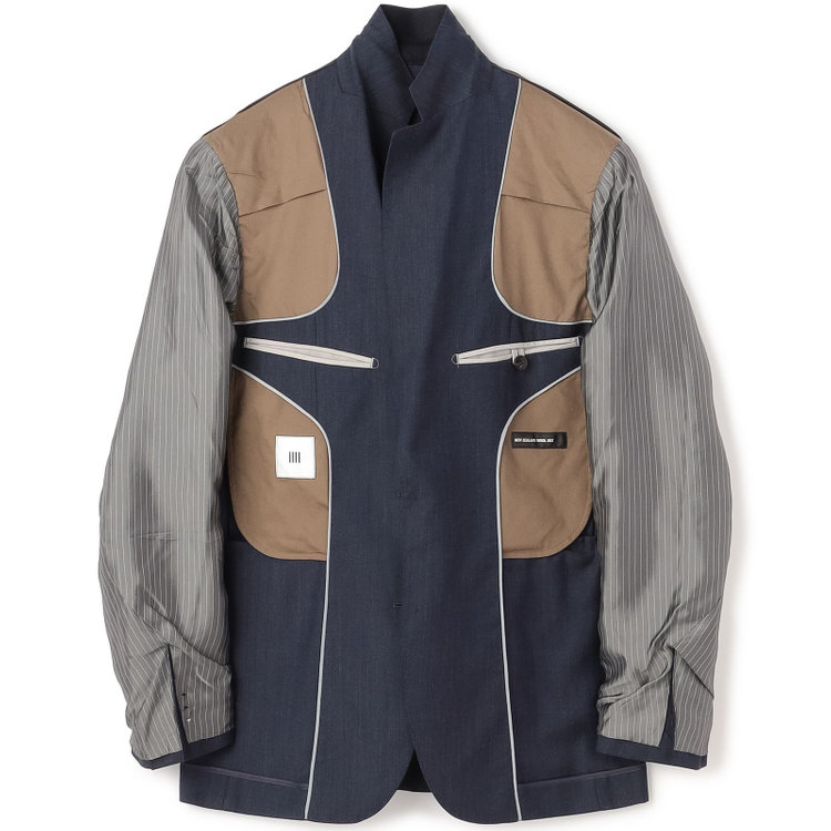 シルバーライン 【CLASSICO TAPERED】【年間】3釦段返りシングルスリーピーススーツ 2タック/ネイビー×ソリッド/NEW ZEALAND WOOL MIX/裾直し必要 紺中間