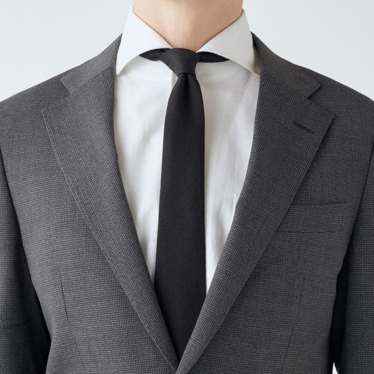 シルバーライン 【4S CROSS】【年間】セットアップジャケット/グレー×ハウンドトゥース/パッチポケット グレー中間