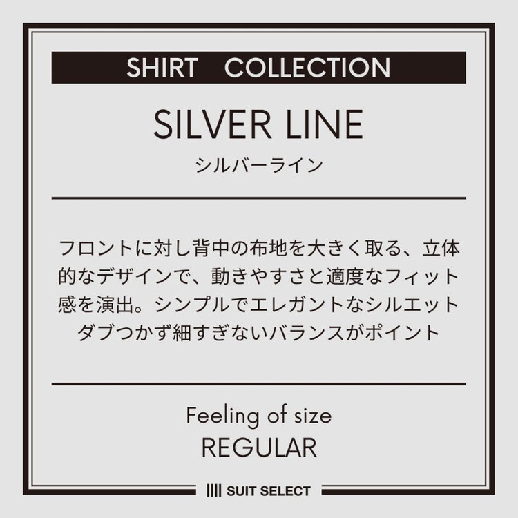 シルバーライン 【SILVER LINE】【形態安定】ボタンダウンドレスワイシャツ/ホワイト×ドビーストライプ 白