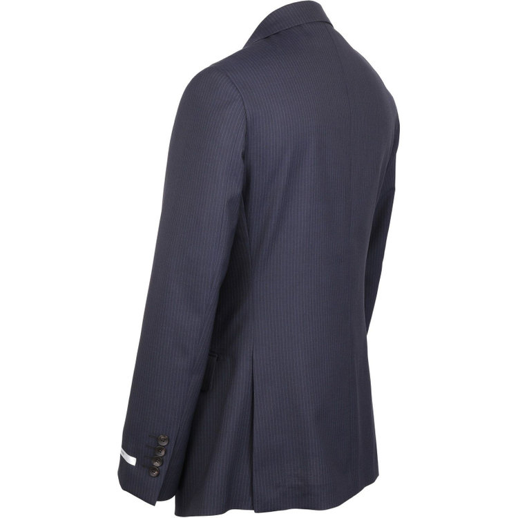 スーツセレクト 【CLASSICO TAPERED】【春夏】2釦シングルスーツ 1タック/ネイビー×ストライプ/ウォシャブル ネイビー系(紺)