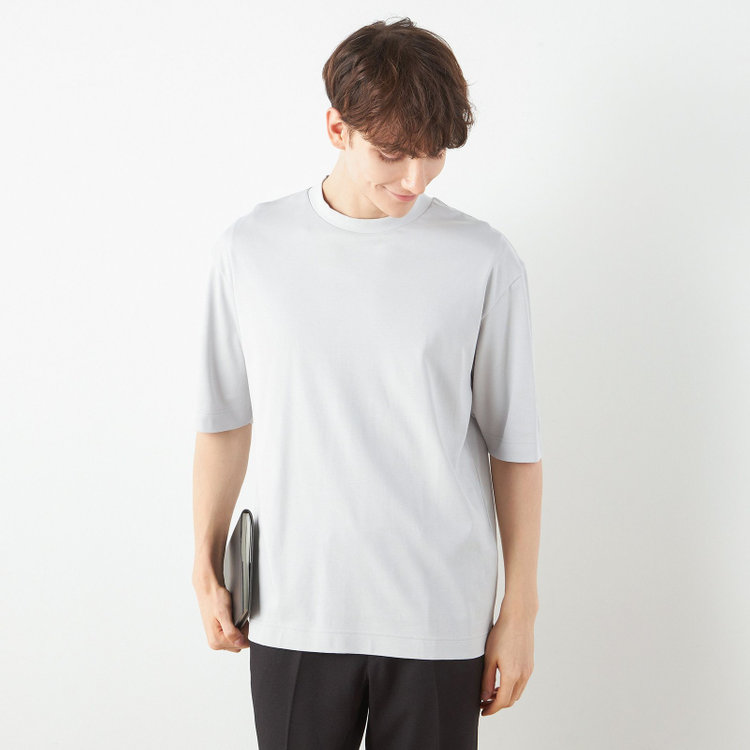 【WEB限定/OUTLET/汚れ・キズ等有】【スーツ屋が作った】BIZ Tシャツ/グレー
