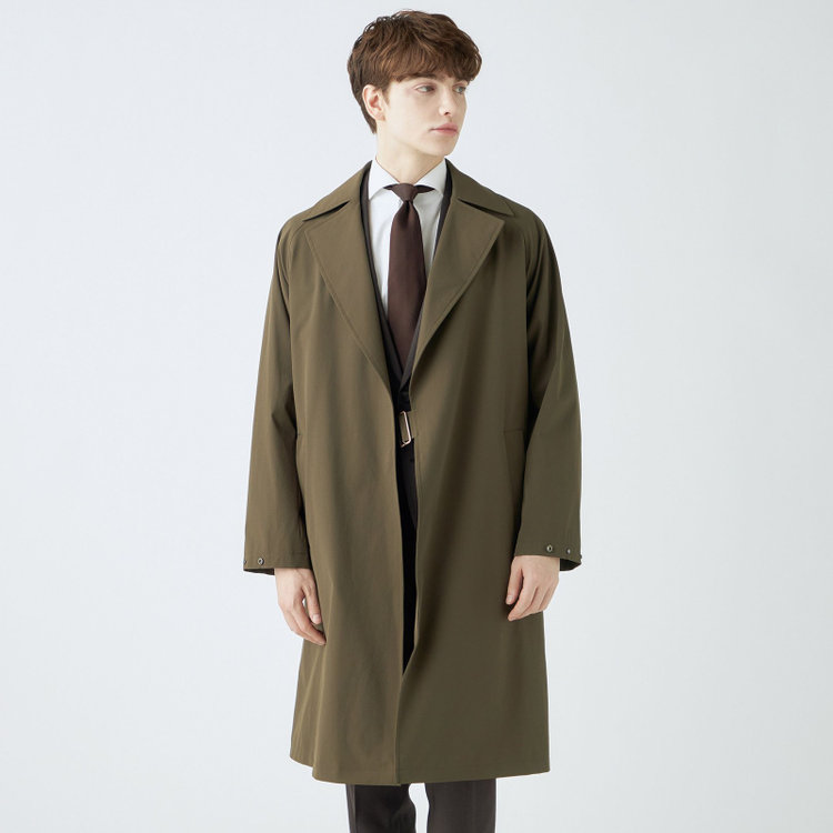 ブラックライン 【SL】2WAYストレッチタイロッケンコート/オリーブブランチ/WATERPROOF/パッカブル仕様 グリーン系(緑)
