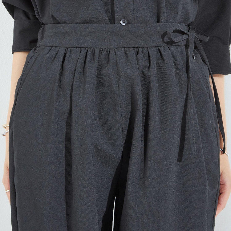 シルバーライン 【BL】【春夏】パンツ/ブラック/ジャージー素材/※裾上げ済み仕様 黒