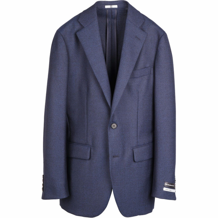 スーツセレクト 【発送在庫あり】【CLASSICO TAPERED】【秋冬】ウールブレンド2釦シングルジャケット/ネイビー/NEW ZEALAND WOOL MIX ネイビー系(紺)
