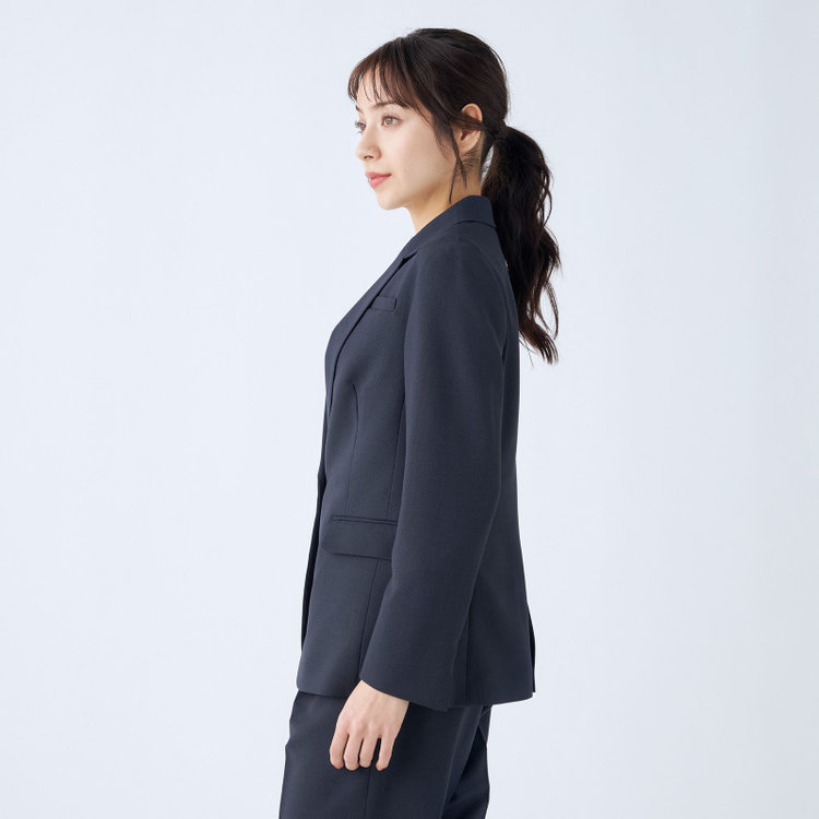 シルバーライン 【SL】【年間】1釦ジャケット/ネイビー 紺中間