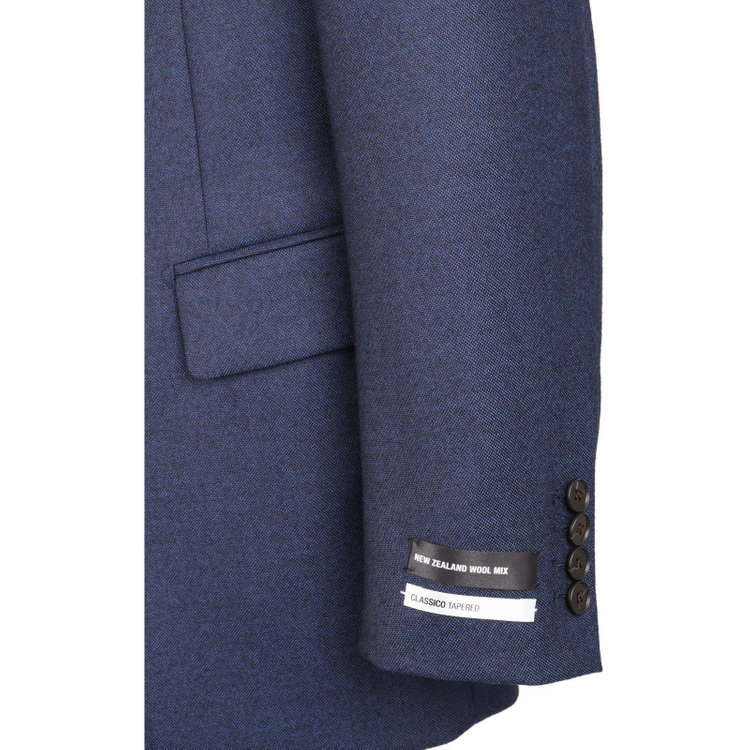スーツセレクト 【発送在庫あり】【CLASSICO TAPERED】【秋冬】ウールブレンド2釦シングルジャケット/ネイビー/NEW ZEALAND WOOL MIX ネイビー系(紺)