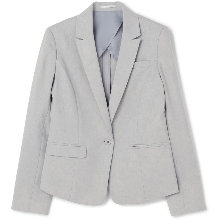 シルバーライン 【SL】【年間】1釦ジャケット/グレー/ウォッシャブル グレー中間